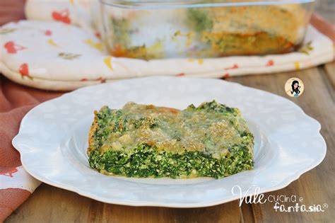sformato di spinaci e ricotta dorato