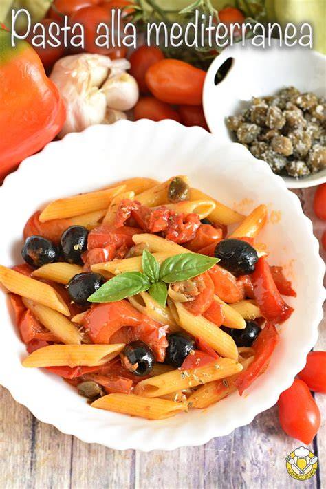 Assogna mediterranea con pomodori e peperoni