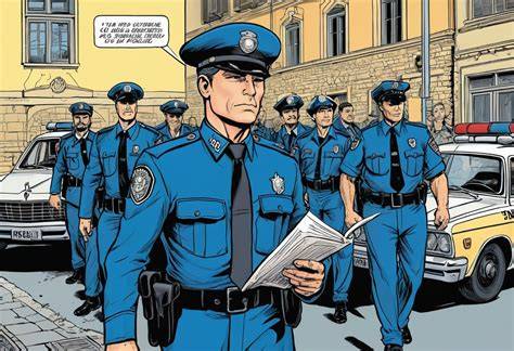 Polizia finlandese durante un’indagine