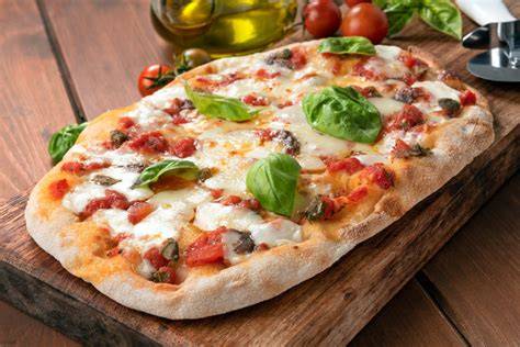 Pinsa e pizza italiana al ristorante