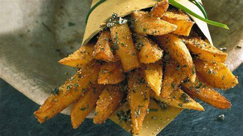 Patatine fritte con sale aromatizzato