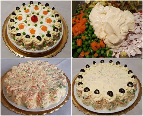Presentazione monoporzione insalata russa