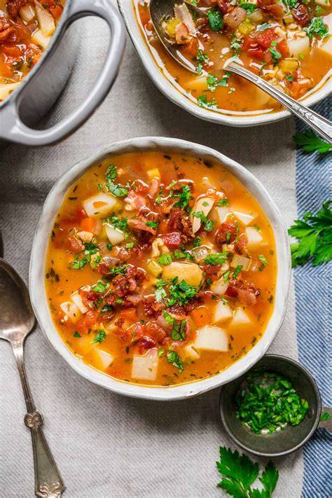 Ingredienti della Manhattan Clam Chowder