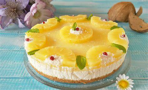 torta fredda yogurt cocco ananas