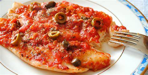 Schema cottura pesce alla pizzaiola