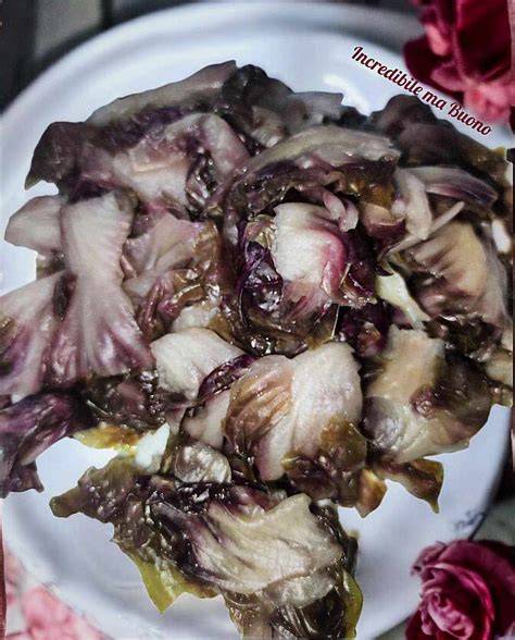 radicchio lessato condito con limone