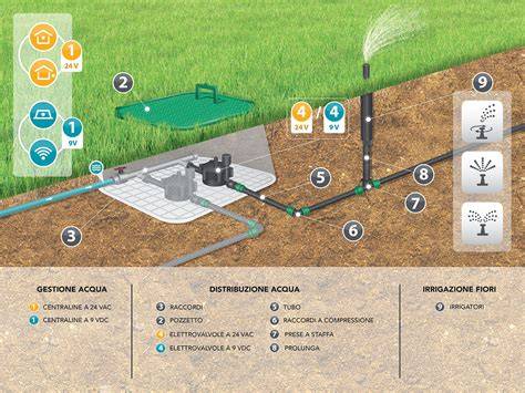 Schema dell'irrigazione AWD nelle risaie