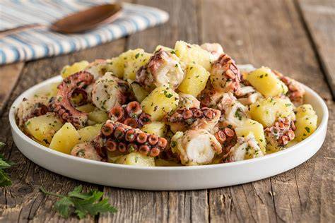 Insalata di polpo con citronette mediterranea