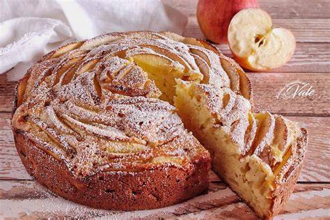 mele affettate torta ricotta