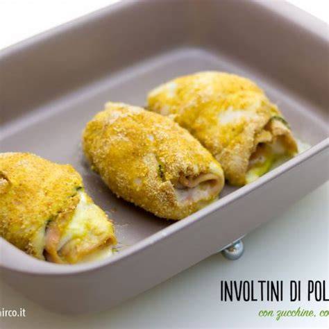 Involtini di pollo panati al forno