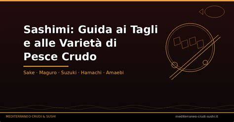Tagli di pesce per sashimi