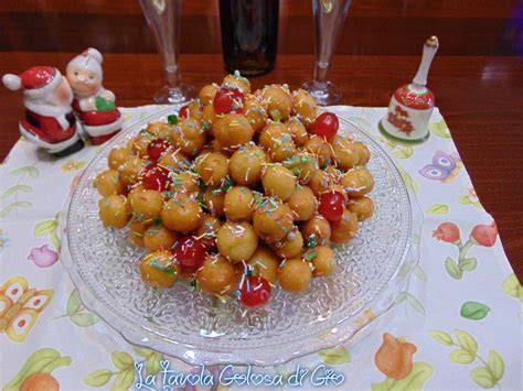 Struffoli napoletani miele canditi