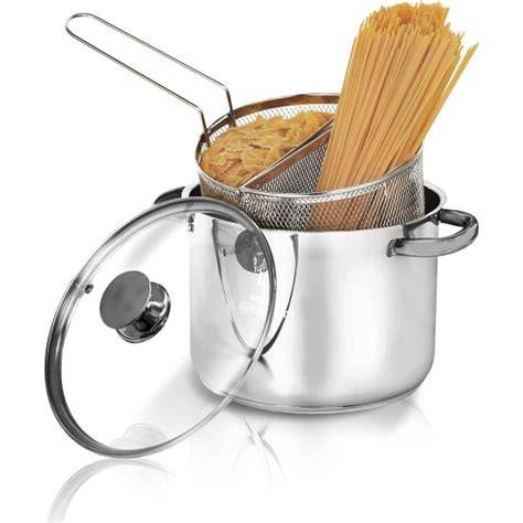 pentola cuocipasta con due cestelli separati