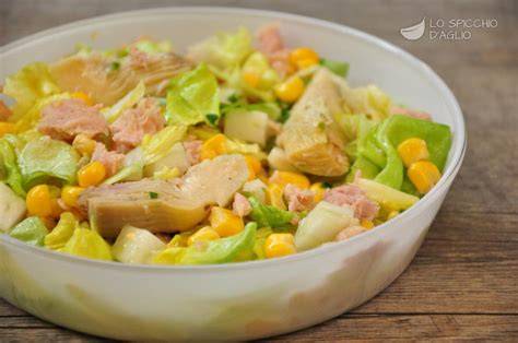 insalata di finocchi tonno e mais