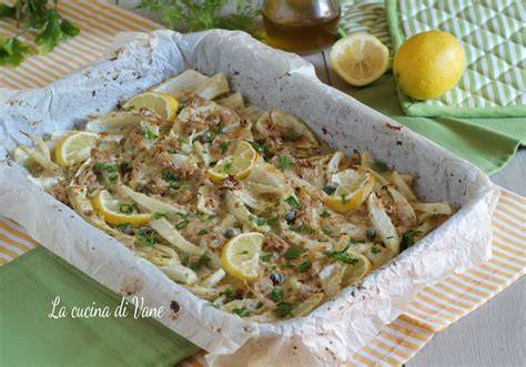 finocchi gratinati al forno con tonno