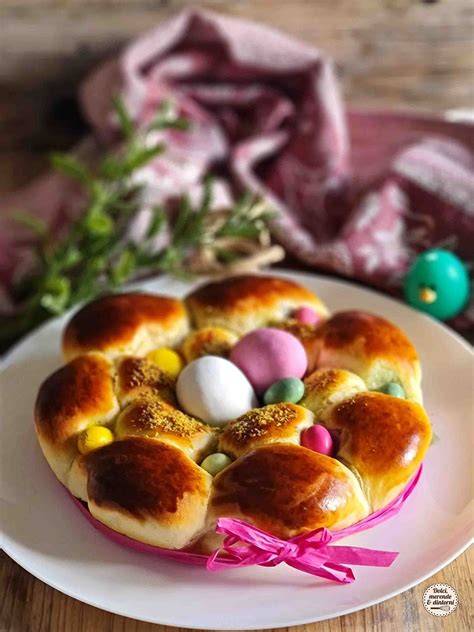 Tortano pasquale a forma di ghirlanda