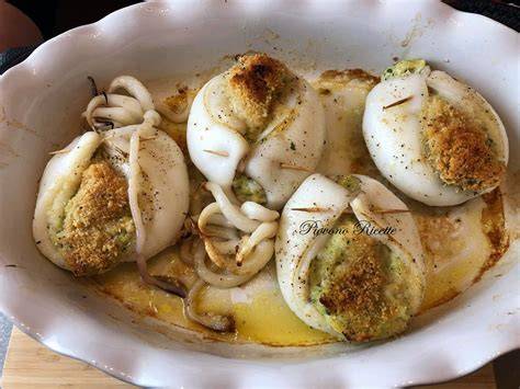 Seppie ripiene al forno con crosticina