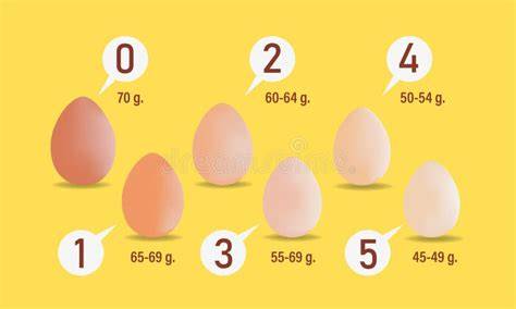 categorie di peso delle uova di gallina