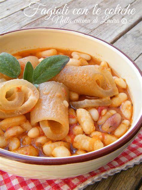 fagioli con cotiche in tegame di coccio