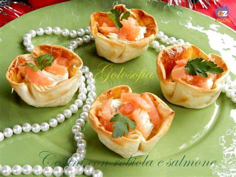 cestini salmone robiola erba cipollina
