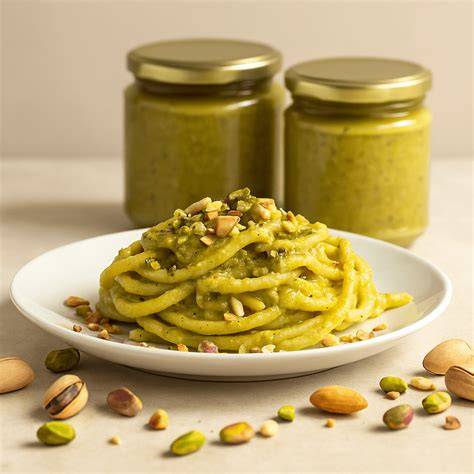 Pistacchi di Bronte e pesto cremoso