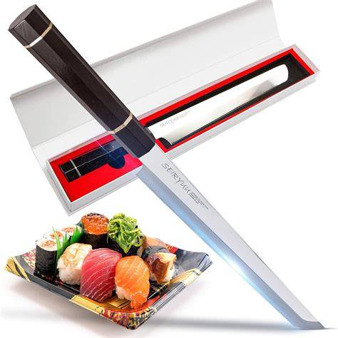 coltello sushi lungo e affilato
