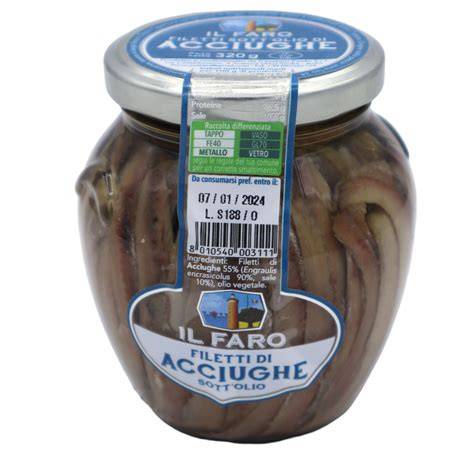 Filetti di acciughe sott’olio in scatola