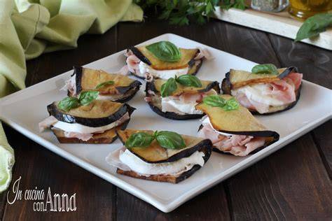 Melanzane ripiene mozzarella prosciutto