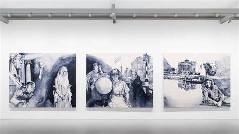 Dipinti monocromi di Giulia Andreani