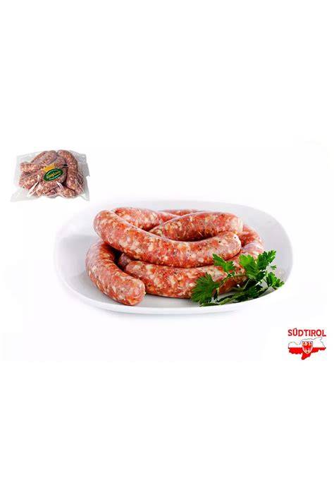 Confezione di salsicce fresche di maiale
