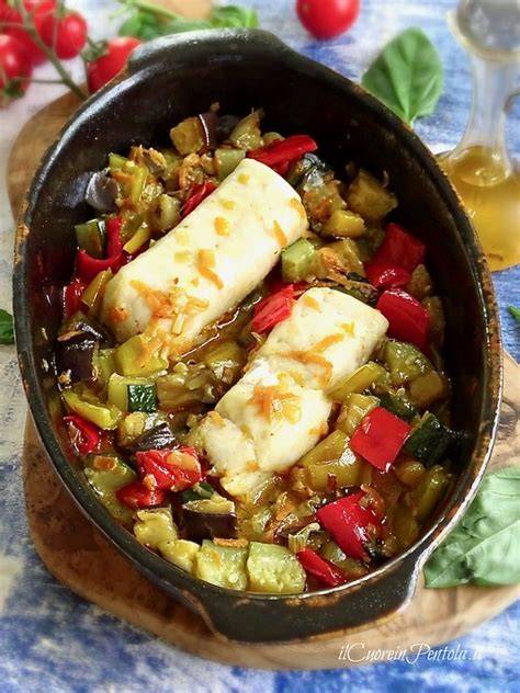 filetti di merluzzo surgelato con verdure