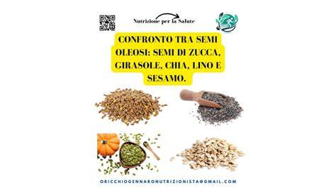 Confronto tra semi di chia e quinoa