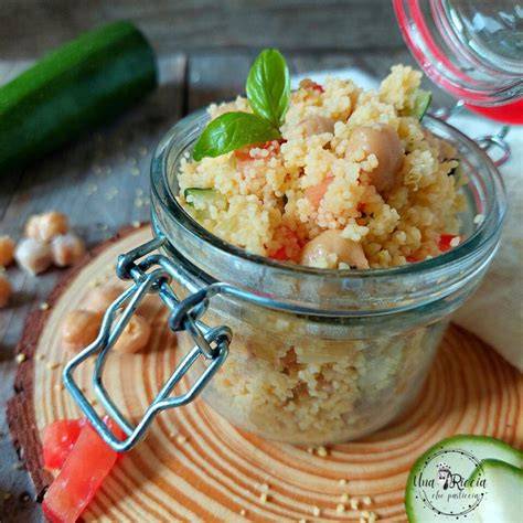 couscous ceci zucchine pomodori basilico