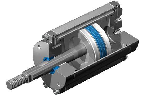 Sezione tecnica cilindro pneumatico filettato