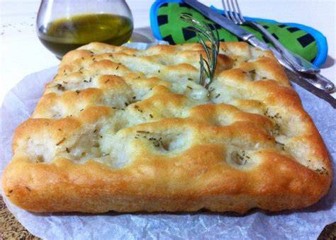 Focaccia italiana con salamoia