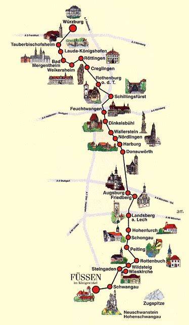 Itinerario della Strada Romantica bavarese