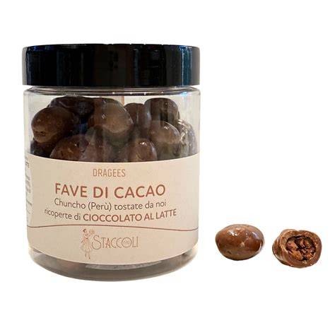 Fave di cacao e cioccolato al latte