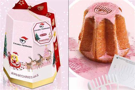 Chiara Ferragni e pandoro Pink Christmas