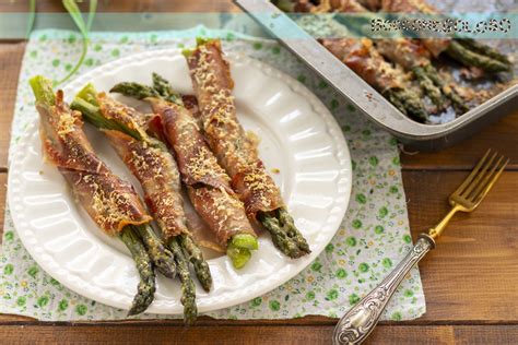 Fagottini di asparagi gratinati al forno