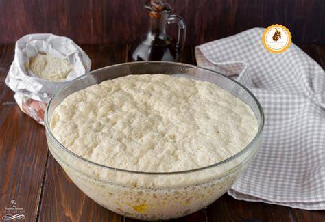 Impasto di pane durante lievitazione notturna