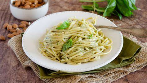 pasta al pesto di mandorle