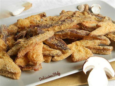 Porcini fritti croccanti in antipasto