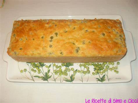 Plumcake salato primaverile con piselli