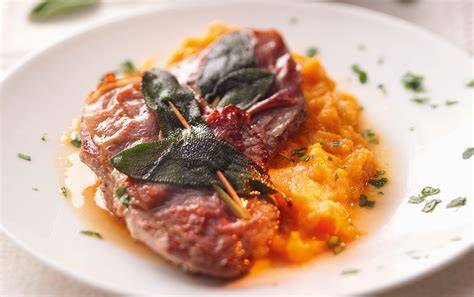 Saltimbocca di vitello con zucca