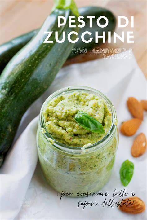 pesto basilico zucchine mandorle