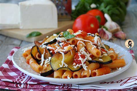 Pasta alla Norma con melanzane ricotta salata