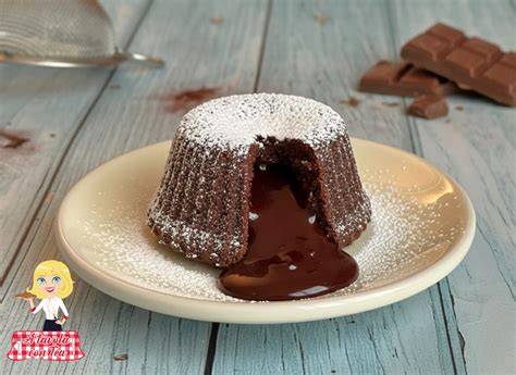 tortino cioccolato mandorle cuore morbido