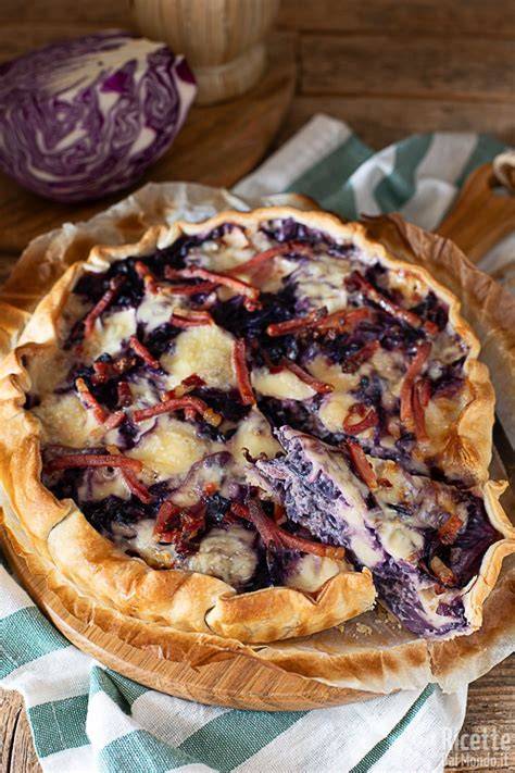 torta tirolese cavolo viola speck formaggio