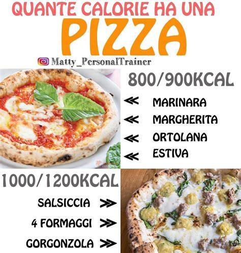 Confronto calorie pizza margherita farcita