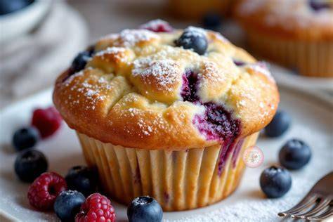 muffin ai frutti di bosco senza lievito